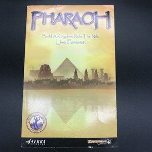 Pharaoh Build A Kingdom. Rule the Nile.  Live Forever Gaming Book Sierra Studios